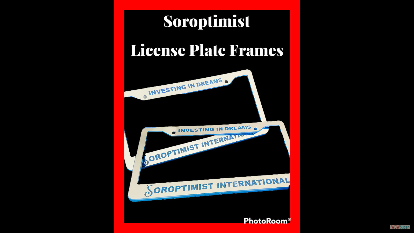 License Plate Frames for Sale